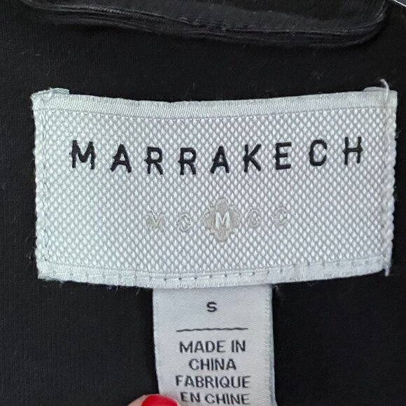 Marrakech Womens Anthropologie Asymmetrical Zip Moto Jacket Small Black AN EXC - Picture 6 of 10